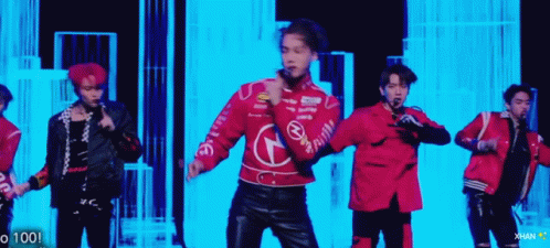 Young Men Performing on Stage Red Chevrolet Jacket