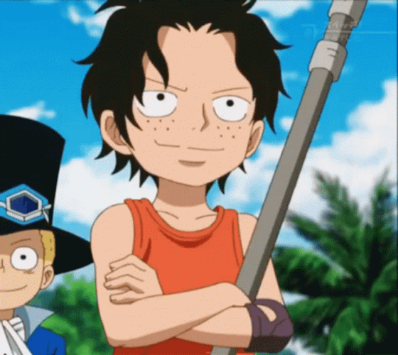 Young One Piece Ace GIF
