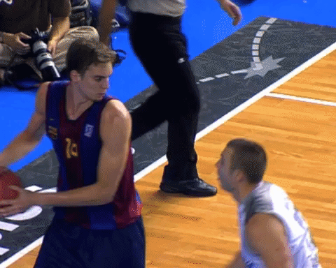 Young Pau Gasol Dribbling GIF