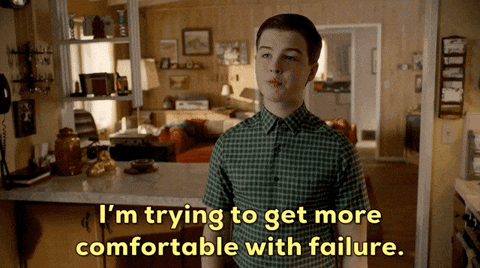 Young Sheldon Get More Comfortable With Failure GIF