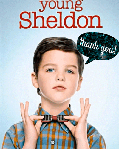 Young Sheldon Poster Boy in Bow Tie