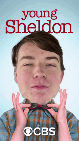 Young Sheldon Poster with Acne