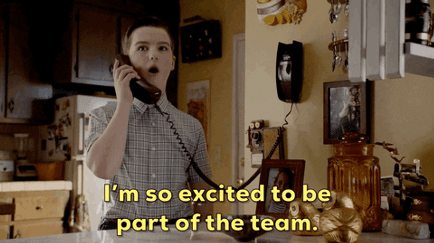 Young Sheldon So Excited GIF