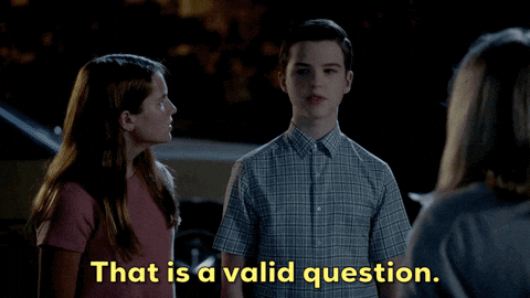 Young Sheldon That Is Valid Question GIF
