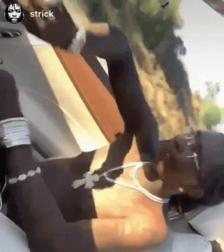 Young Thug Driving His Car GIF
