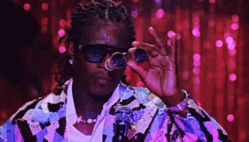 Young Thug Holding A Telescope GIF