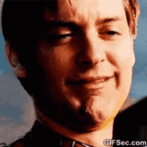 Young Tobey Maguire Laugh Cry GIF