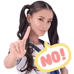 Young Woman Holding No Speech Bubble