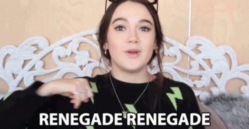 Young Woman Saying Renegade GIF
