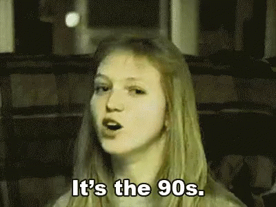 Young Woman Singing It's The 90S GIF