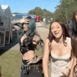 Young Women Standing Together