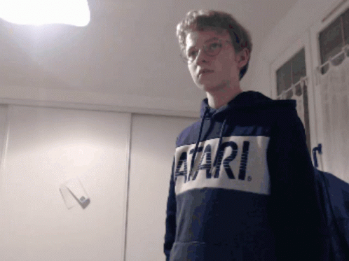 Youngster Counting Then Disappearing GIF