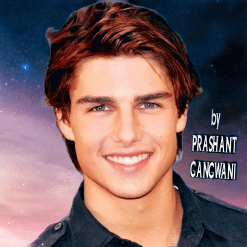 YoungTom Cruise Shooting Stars Background GIF