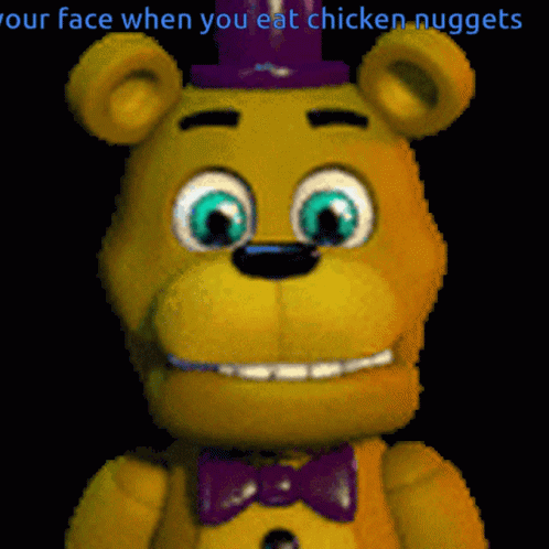 Your Face When You Eat Chicken Nugget Meme GIF