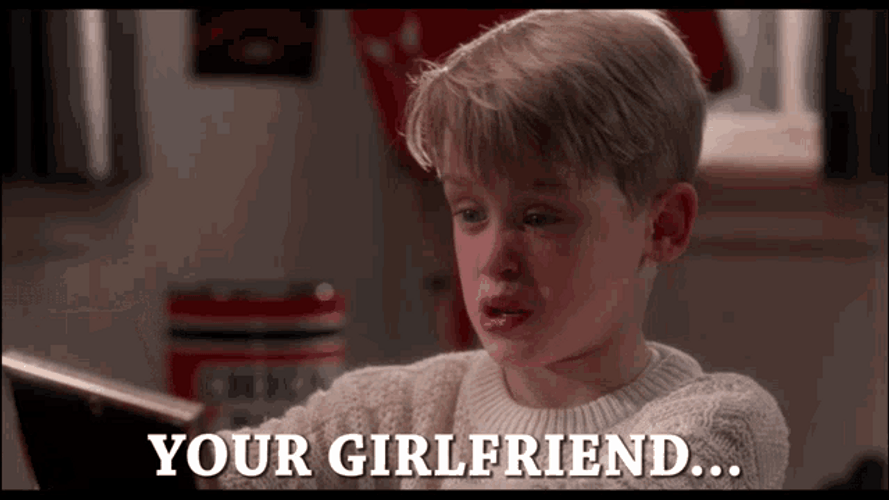Your Girlfriend Woof Home Alone GIF
