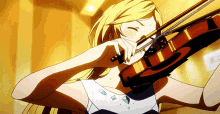 Your Lie In April Kaori Miyazono Playing Violin GIF