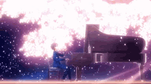 Your Lie In April Kosei Playing Piano Scene GIF