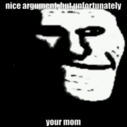 Your Mom Evil Smile Meme Face GIF