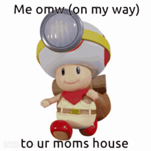 Your Mom On My Way Captain Toad Walking GIF