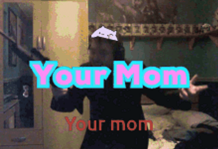 Your Mom Playing Game Shotgun Meme Edit GIF