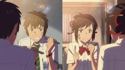 Your Name Angry Couple GIF