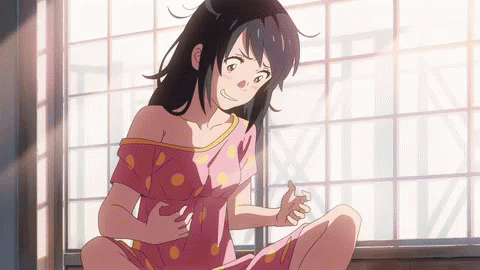 Your Name Mitsuhi Miyazumi Scared Looks GIF