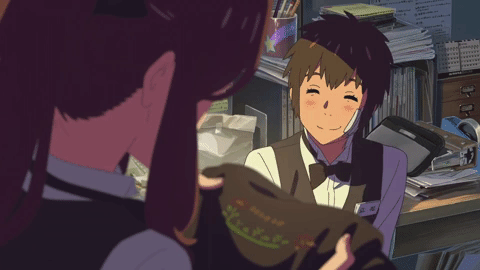 Your Name Smiling Taki Tachibana GIF