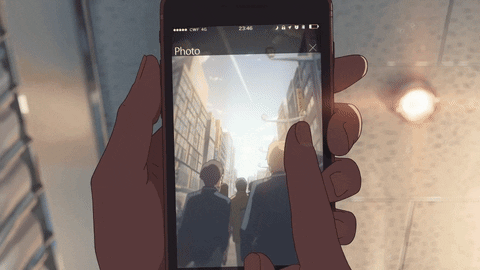 Your Name Swipe Phone GIF
