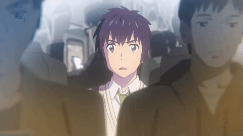 Your Name Taki Tachibana Shouting GIF