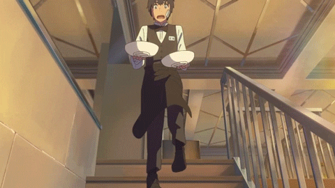 Your Name Waiter Boy Taki GIF