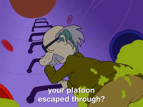 Your Platoon Escaped Through GIF