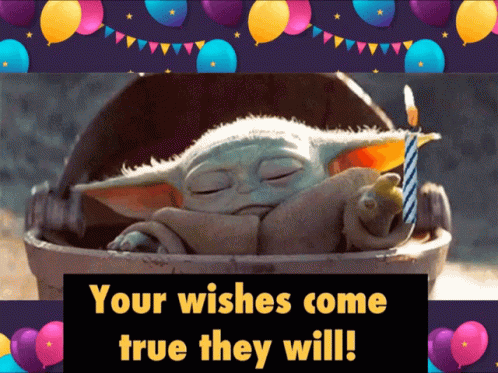 Your Wish Is My Command Baby Yoda GIF