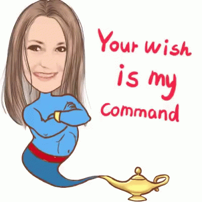 Your Wish Is My Command Girl Genie GIF
