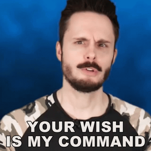 Your Wish Is My Command Liam GIF