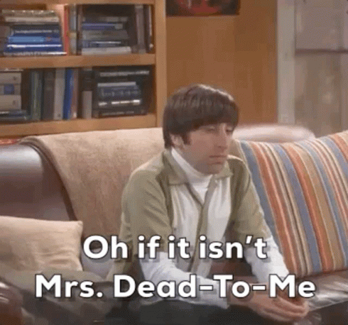 Youre Dead To Me Howard Wolowitz Sits Confidently GIF