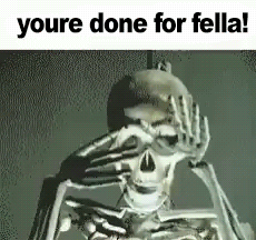 Youre Done Fella Skeleton Dancing GIF