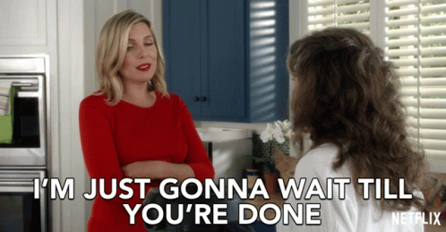 Youre Done June Diane Raphael GIF