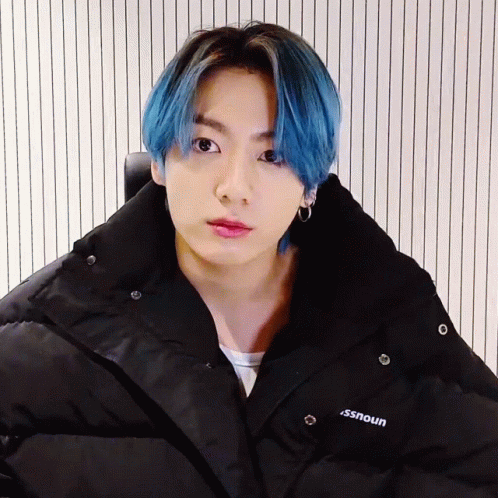 Youre My Boy Jungkook Blue Hair GIF