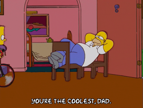 Youre The Coolest Dad Homer And Bart Simpsons GIF