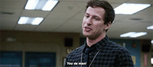 Youre The Man Andy Samberg GIF