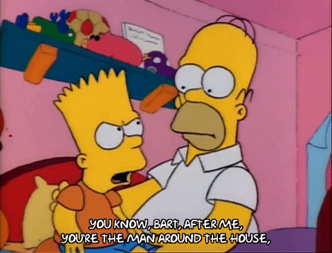 Youre The Man Homer Before Bart GIF
