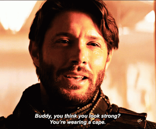 Youre Wearing Cape Soldier Boy GIF