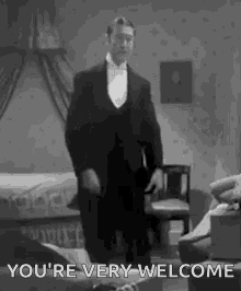 Youre Welcome 1950s Gentleman Curtsy GIF