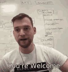 Youre Welcome Gabor Retfalvi Pointing GIF