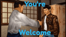 Youre Welcome Handshake Shenmue I GIF
