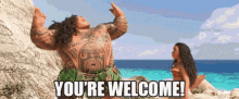 Youre Welcome Maui Moana Singing GIF