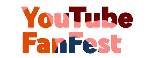 YouTube FanFest Logo in Red and Pink