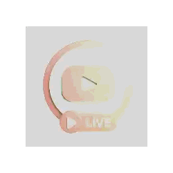 YouTube Live Logo with Play Button