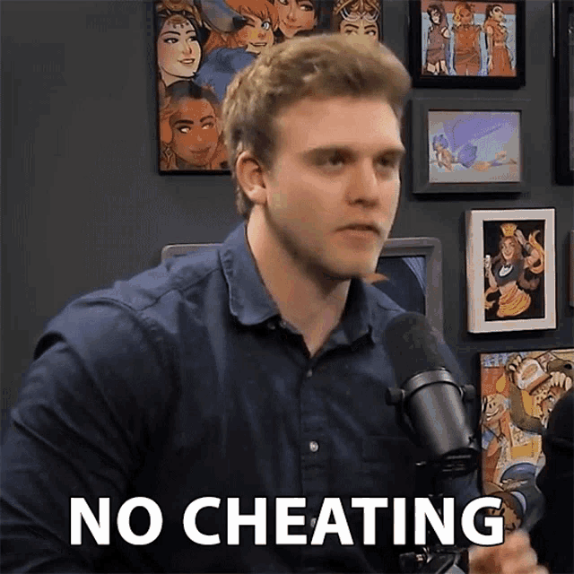 Youtuber Dave Olson No Cheating GIF