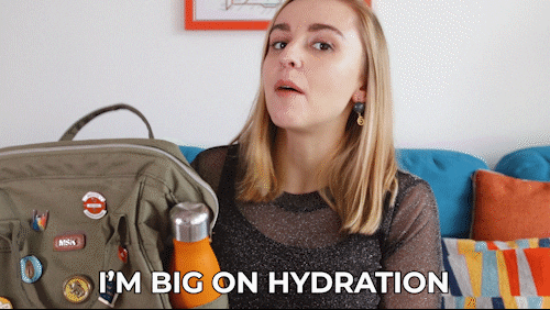 Youtuber Hannah Witton On Big Hydration Drink Water GIF